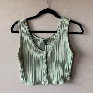 Rib knit cropped tank